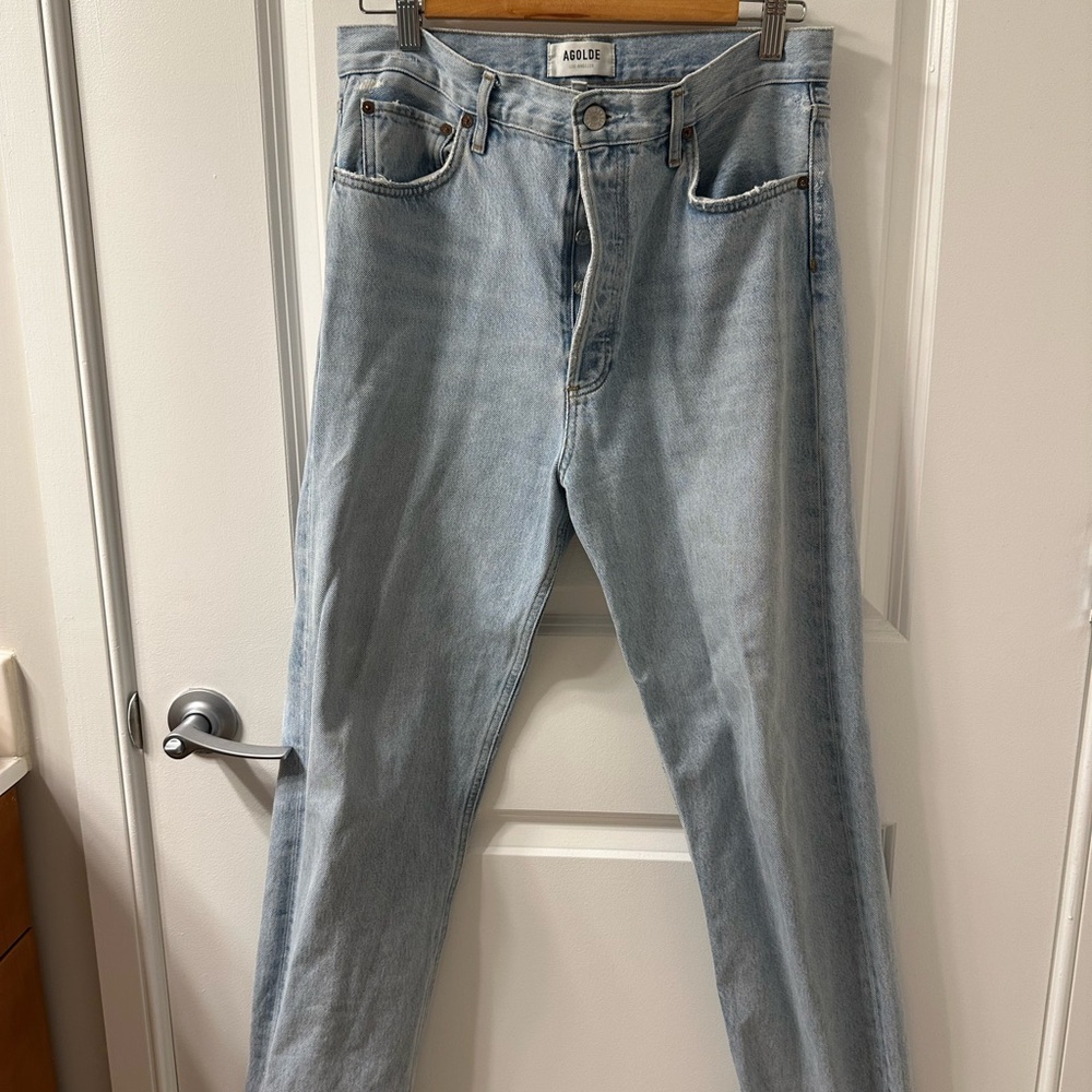 AGOLDE mid rise straight jeans